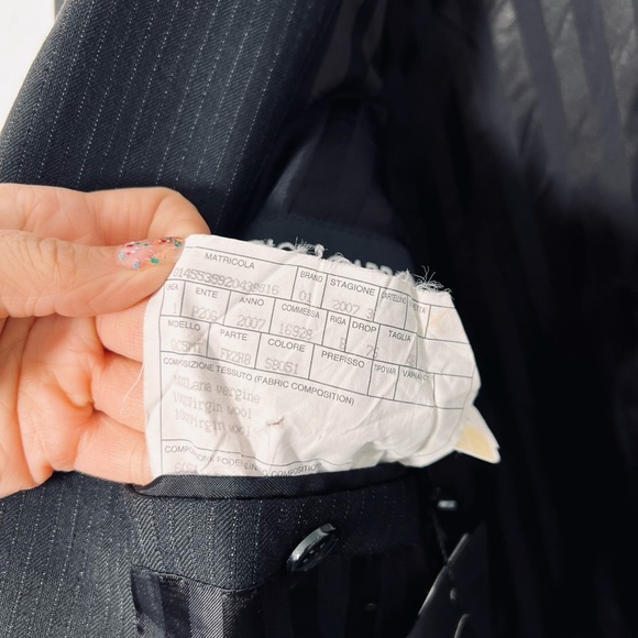 $1475 DOLCE & GABANNA Virgin Wool Blazer Suit Coat 48 NWT - Picture 9 of 12